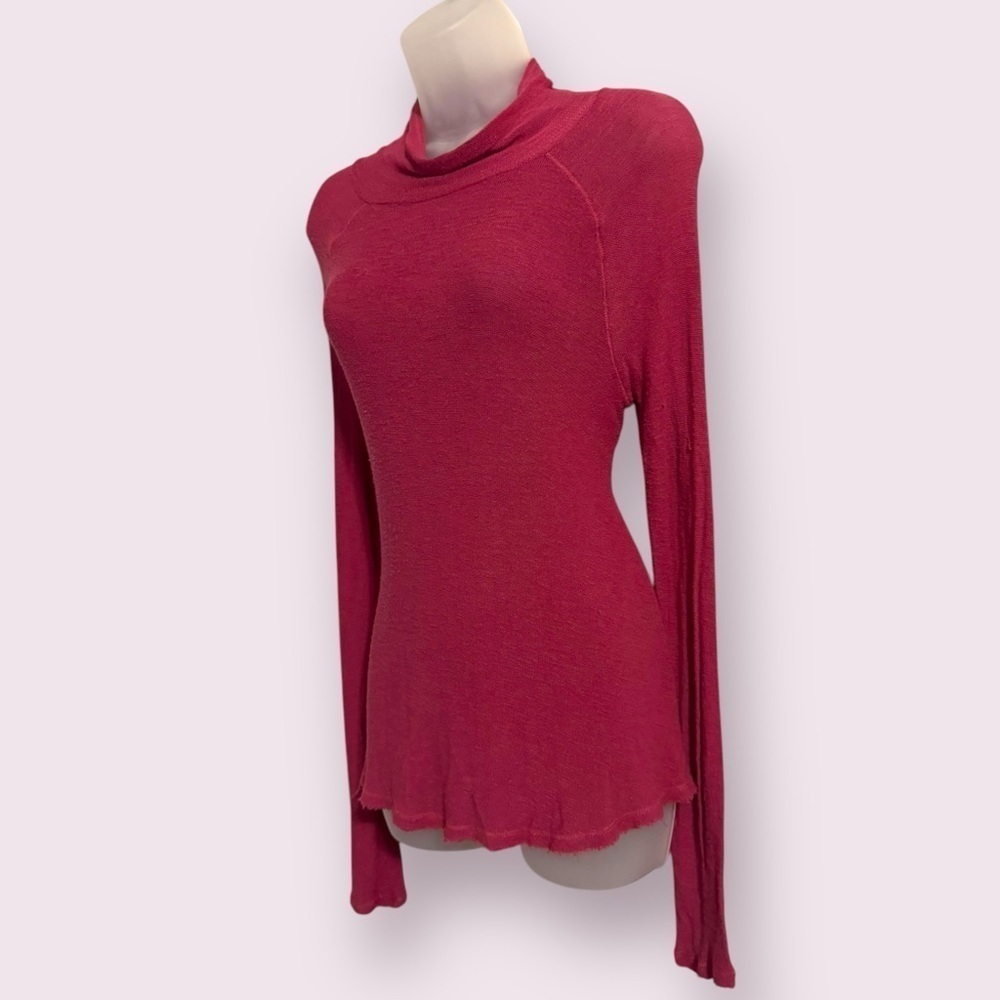 Free People Intimately Cowl Neck Tunic Top Long Sleeve Stretch Layering Size M - Picture 4 of 6